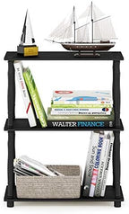 Furinno TURN-N-TUBE Storage Shelves, 3-Tier Book Shelf, Corner Shelf, Toolless Open Shelves, for Organization and Storage, Living Room, Garage, Home Office, Americano - Image 5