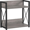 Giikin Coffee Bar Accessories, 2 Tier Spice Rack for Counter, Gray Kitchen Countertop Organizer (Grey, L) by Giikin