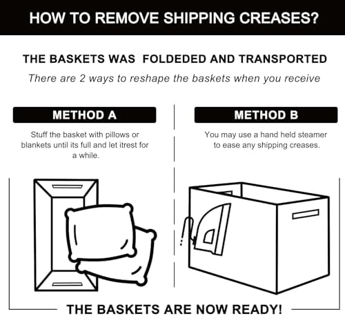 OIAHOMY 75L Large Blanket Basket Woven Storage Basket with Handle Black - Image 6