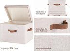 StorageWorks Fabric Storage Bins with Lids, Closet Storage Bins - Image 3