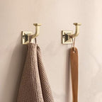 SAILING 3 Pack Coat Hooks - Champagne Bronze Robe Hooks Decorative Wall Hooks for Bathroom Bedroom Kitchen Towel Robe Clothes Cabinet Closet Bathroom Hardware - Image 4