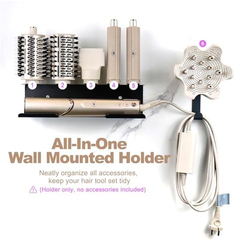 Hair Dryer Holder for Shark FlexStyle, Wall Mount with Cord Hanger - Image 2