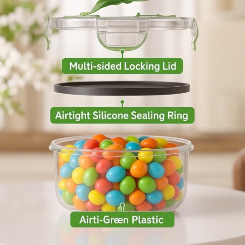 RockBerry 66 Pcs Food Storage Containers with Lids Airtight, Total 19075ML - Image 5