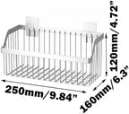 Metal Wire Hanging Basket, SUS304 Stainless Steel, 4-Pack Hanging Wall Organizer Basket, Wall Mounted Shelves, Organizing Baskets for Home Kitchen, Bathroom, Pantry Utility - Image 2