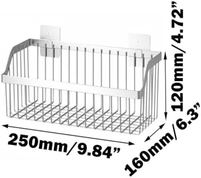 Metal Wire Hanging Basket, SUS304 Stainless Steel, 4-Pack Hanging Wall Organizer Basket, Wall Mounted Shelves, Organizing Baskets for Home Kitchen, Bathroom, Pantry Utility - Image 2