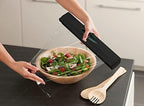 WENKO Refillable Aluminum Foil Organization and Storage, Foil and Plastic Wrap Dispenser with Slide Cutter for Kitchen Organization, Cling Film Holder, 14.96 x 2.05 x 2.64 in, Black Plastic - Image 5