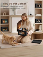 Homsorout Small Closet Storage Bins - Closet Shelf Organizer with Open Window, 4 Pack, Black - Image 2