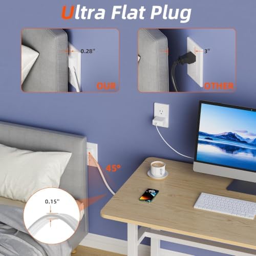 in Wall Cable Management Kit 2 AC TV Outlet Wall Kit 7.8ft Cord Power Relocation in Wall Outlet Extender for Living Room Bedroom and Home Theater - Image 6
