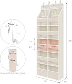 Univivi Upgraded Over Door Organizer for Baby Stuff, Beige Pattern, 6-Shelf - Image 3