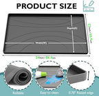 Under Sink Mat 34" x 22", Silicone Under Sink Liner for Kitchen and Bathroom, Waterproof Cabinet Protector Drip Tray, Protects Cabinets from Leaks and Spills - Image 2