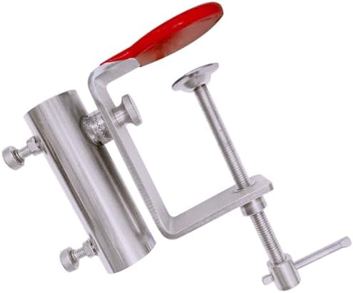 Stainless Steel Patio Umbrella Holder, 360° Adjustable Clamp by Unknown