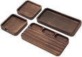 MUUJEE Wooden Desk Organization 4 Piece Set - for Desk Accessories Work Teacher Dad Wood Tray Work Minimalist Rustic by MUUJEE