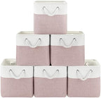 Patvingot 11-Inch Fabric Cube Storage Bins with Handles,6 Pack,Foldable by Patvingot