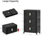 UAMFURI Stackable Storage Bins with Lids, 144QT Extra Large Storage Cabinet - Image 2