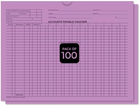 Accounts Payable Voucher Envelopes General Accounting, Lavender 100 Pack by Unknown