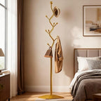 8-Hook Metal 68.8in Freestanding Coat Rack Stand, Coat Tree - Image 3