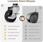 Golpart Heavy Duty Rolling Clothes Rack Wheels Portable Metal Garment Rack - Image 6