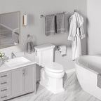 USHOWER 4PCS Brushed Nickel Bathroom Accessories Set, 24-Inch Towel Bar Set - Image 6