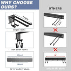 WALMANN Garage Storage Organization Wall Ski Rack 4 Pairs of Skis - Image 7