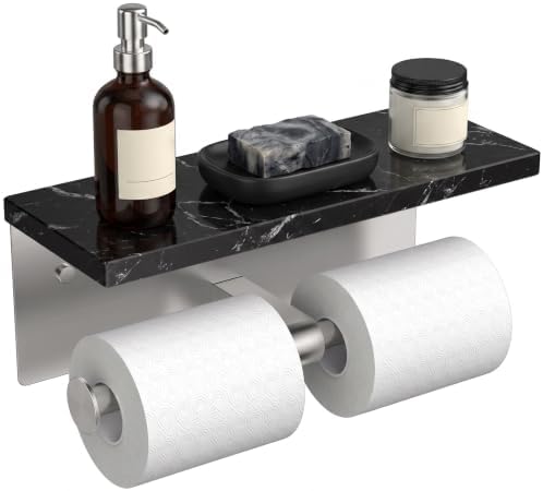 FORIOUS Toilet Paper Holder with Shelf, Commercial Toilet Paper Dispensers by FORIOUS