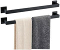 JOPOFI 2 Piece Towel Bar - 23.6 Inch Bathroom Towel Holder - Matte Black by JOPOFI