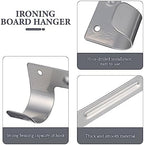 Ironing Board Cover pad Board Ironing Wall Hook Iron Hanger Rack Mount Holder Mounted Hooks Storage Organizer Metal Bracket Hanging Stand Tool Towel Heat-Resistant - Image 7