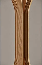 Adesso Toby Coat Rack with Natural Oak Finish – Space-Saving Entryway Organizer Perfect for Coats, Bags, Purses and Hats – 6 Hooks, 68.25" Tall - Image 4