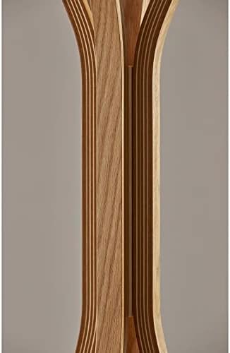 Adesso Toby Coat Rack with Natural Oak Finish – Space-Saving Entryway Organizer Perfect for Coats, Bags, Purses and Hats – 6 Hooks, 68.25" Tall - Image 4