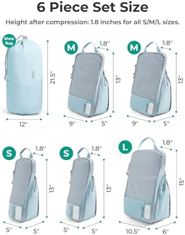 BAGSMART Compression Packing Cubes for Travel Essentials - Image 3