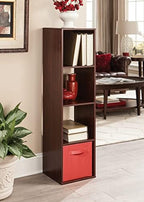 ClosetMaid Cubeicals 4 Cube Storage Shelf Organizer Bookshelf, Stackable, Vertical or Horizontal, Easy Assembly, Wood, Dark Cherry Finish - Image 6