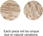 Creative Co-Op Scandinavian Round Marble Lazy Susan, Multicolor - Image 3