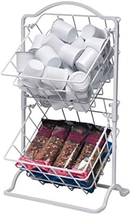 Gourmet Basics by Mikasa General Store 2 Tier Hanging Basket, Antique Black - Image 4