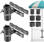 KingDolly Deck Umbrella Mount, Umbrella Brackets for Deck Railing No Screw by Kingdolly