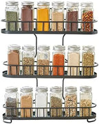 Spectrum Yumi Small Three Tier Spice Rack Black for Countertop Cabinets Cupboards Kitchens, 3 Tier Spice Organizer Shelf Rack Wire Basket for Modern Kitchens, Spice Rack Stand for Counter Organization - Image 2