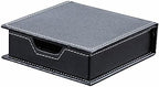 KINGFOM 5PCS Desk Organizer and Accessories Set, Pu Leather Office Supplies with Multifunction Desktop Organizer Storage Box, Tissue Holder, Mouse Pad, Note Paper Holder, Pencil Holder for Desk Black - Image 6
