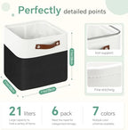 FinishingBo 11 inch Cube Storage Bin 6 Pack, Cube Organizer Bins - Image 4