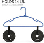 SCANDINOVIA Unbreakable Plastic Hangers - Pack of 24 - Heavy Duty I-Beam Design, Durable, Slim & Space Saving - Perfect for Coats & Everyday Use - Colorful Rainbow Clothe Hanger for Organized Closet - Image 2