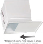 Vanda Cherry Blossom White Square Resin Tissue Box Cover with Bottom Slider - Image 4