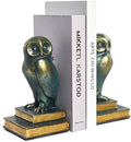 Book Ends for Shelves, Owl Decorative Bookends Bronze Bird Book Stopper Unique Kids Book Holders with Anti-Slip Base Luxurious Bookends for Kids Rooms Office Home Decor(Bronze) by Kakizzy