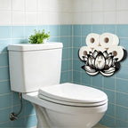 Lotus Toilet Paper Holder Wall Mount/Stand for Extra 8 Rolls - Image 6