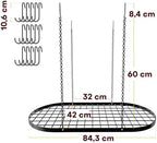 Vdomus Heavy-Duty Hanging Pot Rack - 33x17 Inches - Stylish Black Alloy Steel Ceiling Storage with 15 Hooks - Organize Kitchen Cookware and Utensils - Space-Saving Mounted Overhead Holder - Image 6