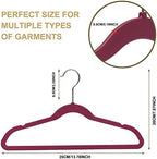Quality Children's Plastic Non Velvet Non-Flocked Thin Compact Hangers Swivel Hook for Shirts Blouse Coats (Raspberry, 240) - Image 6