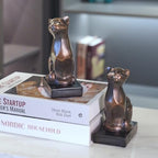 Newman House Studio Cat Bookends - 2.8 LBS Decorative Book Ends for Shelf - Image 3