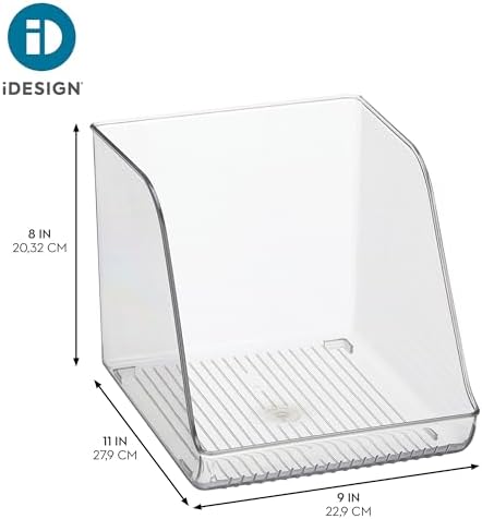 iDesign Plastic Water Bottle Organizer for Fridge, Clear, 2-Pack - Image 4