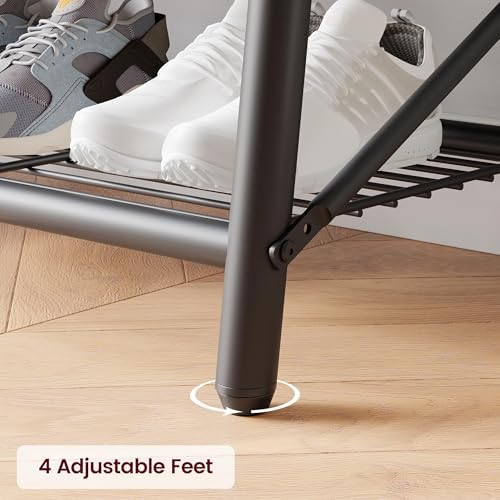 Jojoka 4-in-1 Entryway Coat Rack Hall Tree with Bench & Shoe Rack, Freestanding Storage for Hooks, 3-Tier Shoe Cabinet, Hanging Rod for Hallway, Front Door, Mudroom - Image 7