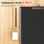 Clipboard with Pen Holder, Aluminum Protection Edge, Dual Clips (2-in-1 Holds Paper & Pen), A3 Size 11" x 17", Heavy Duty Portable Writing Board, for Classroom Office School Doctor Coach(Black,1 Pack) - Image 5