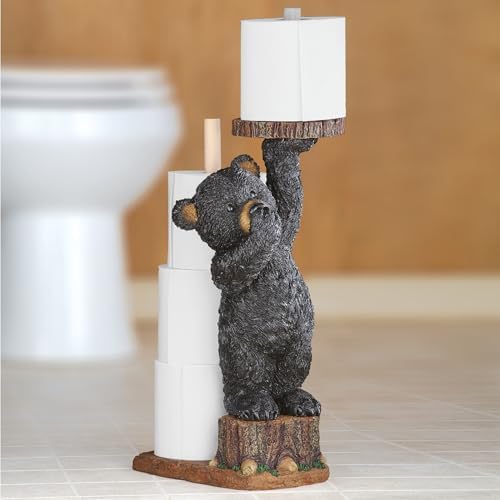 Aurrra Northwoods Bear Cub Toilet Paper Holder, 22" H - Image 2