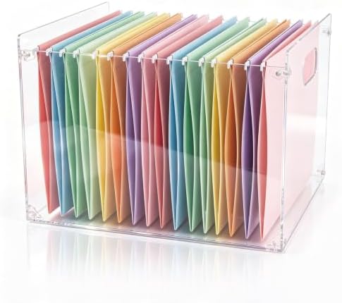 Novabright 1 Pack Acrylic File Organizer, Legal, 14.17"L x 12.2"W x 10.24"H by Unknown