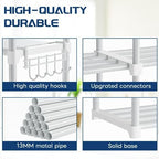Mavivegue 10 Tiers Shoe Rack, Large Storage Space, 55-60 Pairs, White, Polypropylene - Image 6