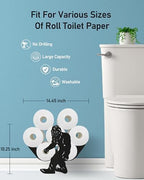 Sasquatch Toilet Paper Holder Stand, Decorative Toilet Paper Storage - Image 3